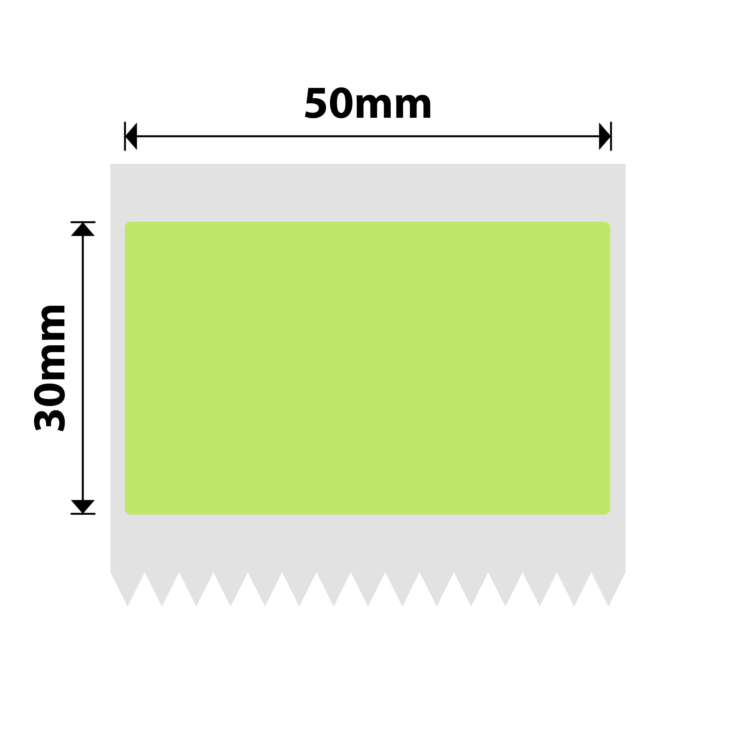 NB711 - NIIMBOT - B1 / B21 / B3S / B4 - 50X30MM - 230 TENDER GREEN LABELS