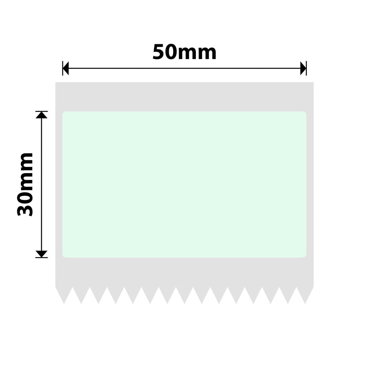 NIIMBOT - B Range - 50x30mm - Mint Green - 230 Labels