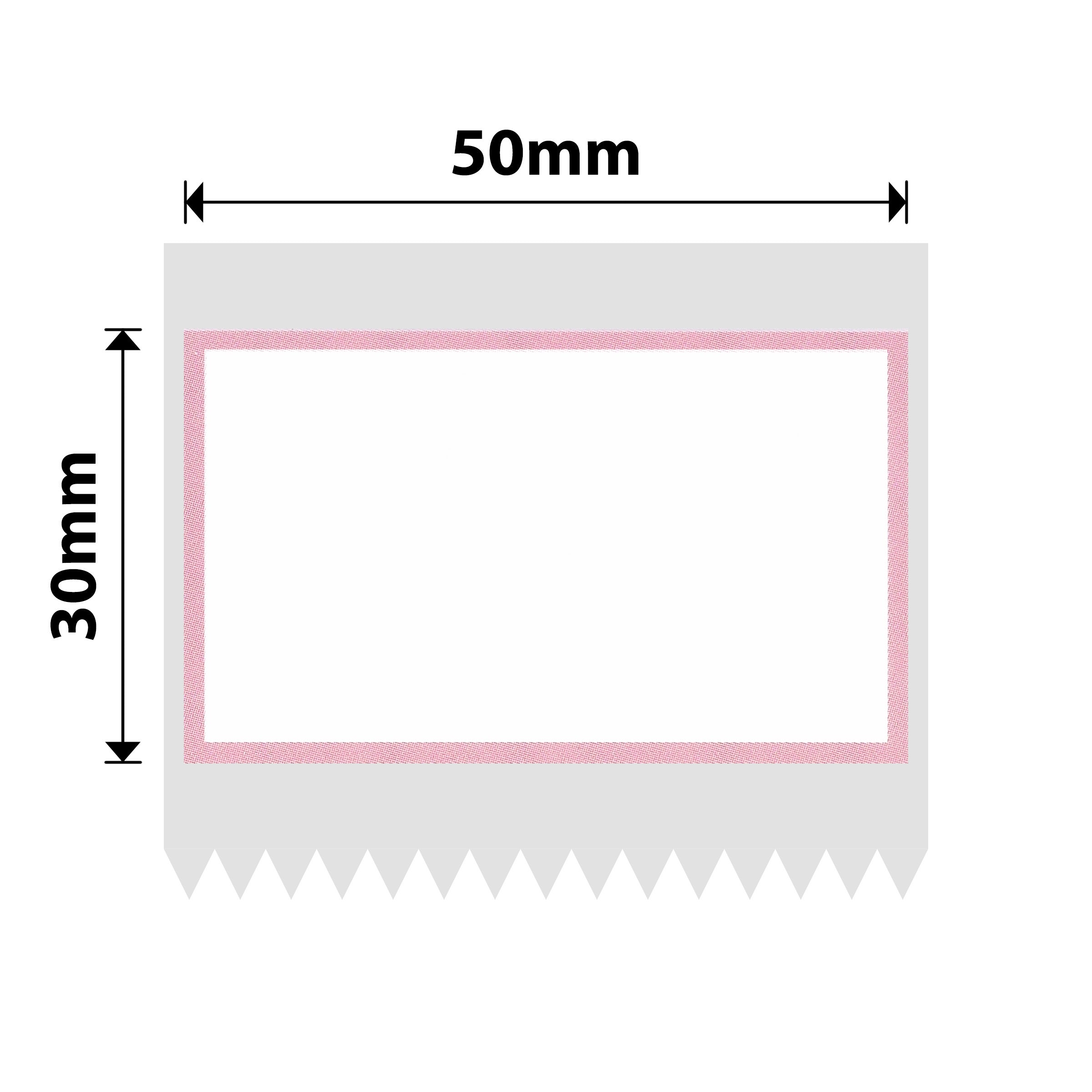 NB715 - NIIMBOT - B1 / B21 / B3S / B4 - 50X30MM - 230 PINK BORDER LABELS
