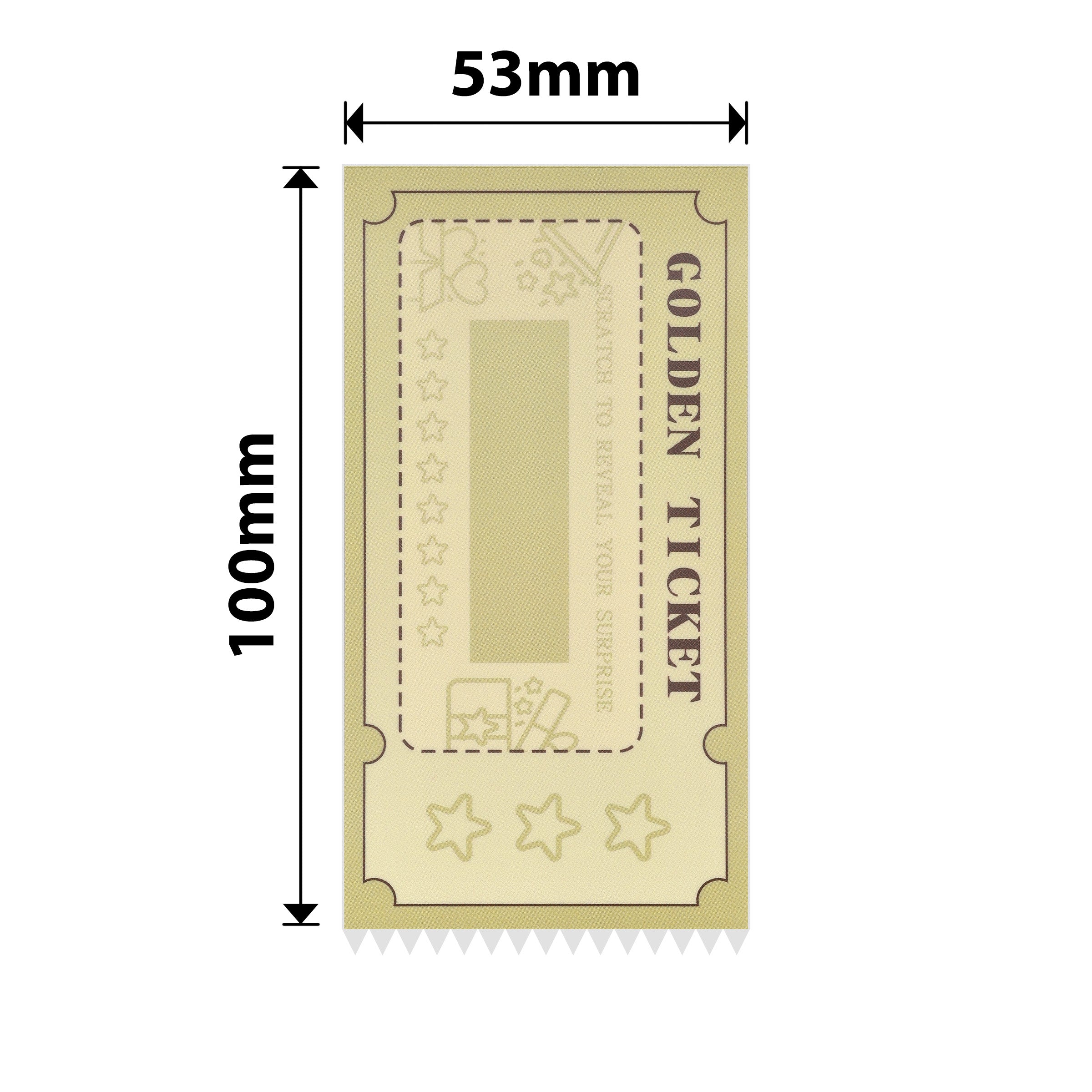 NB724 - NIIMBOT - CP53*100MM - 50 CARTE GRATTA E VINCI - GLD