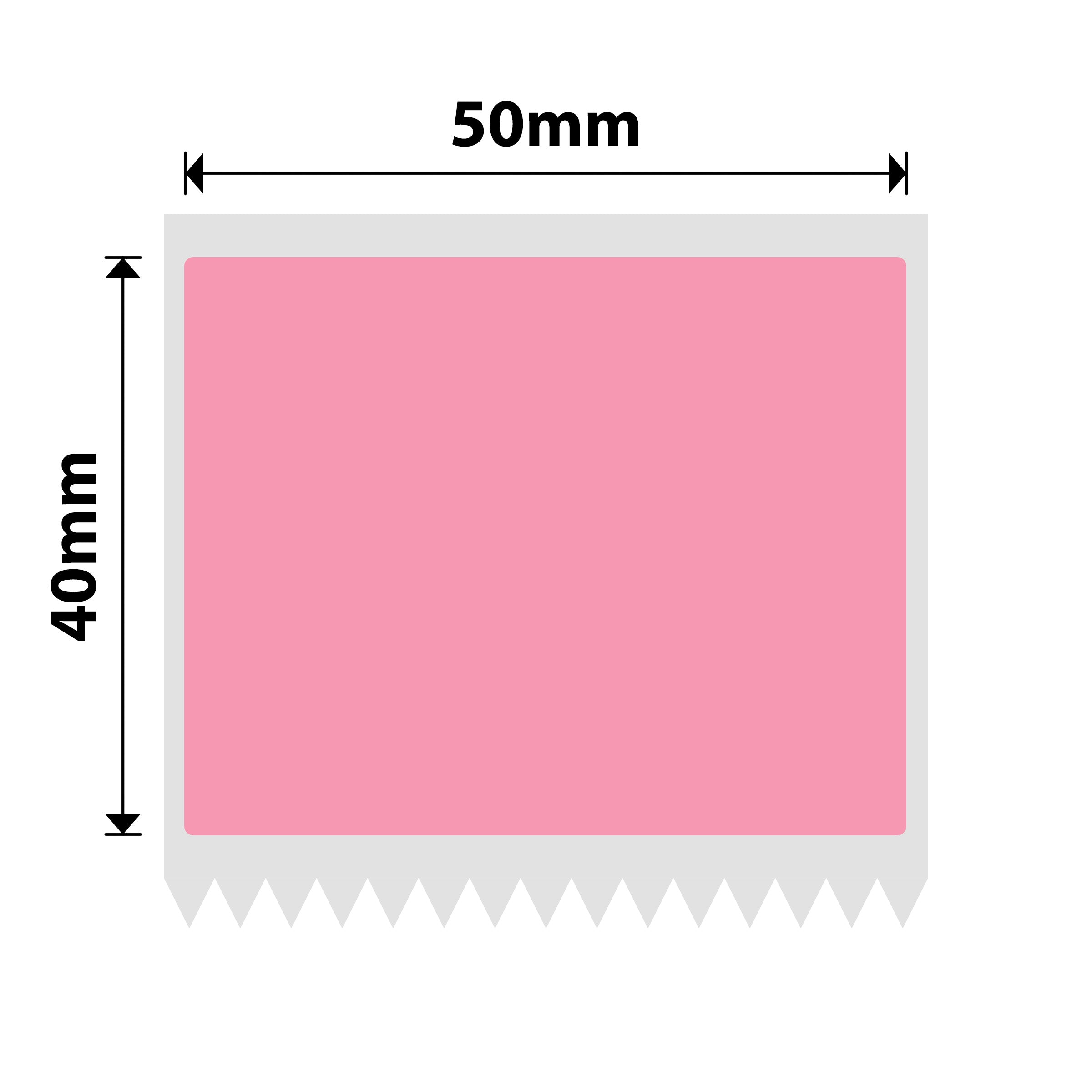 NB725 - NIIMBOT - K2 / K3 - 50X40MM - 740 PINK LABELS