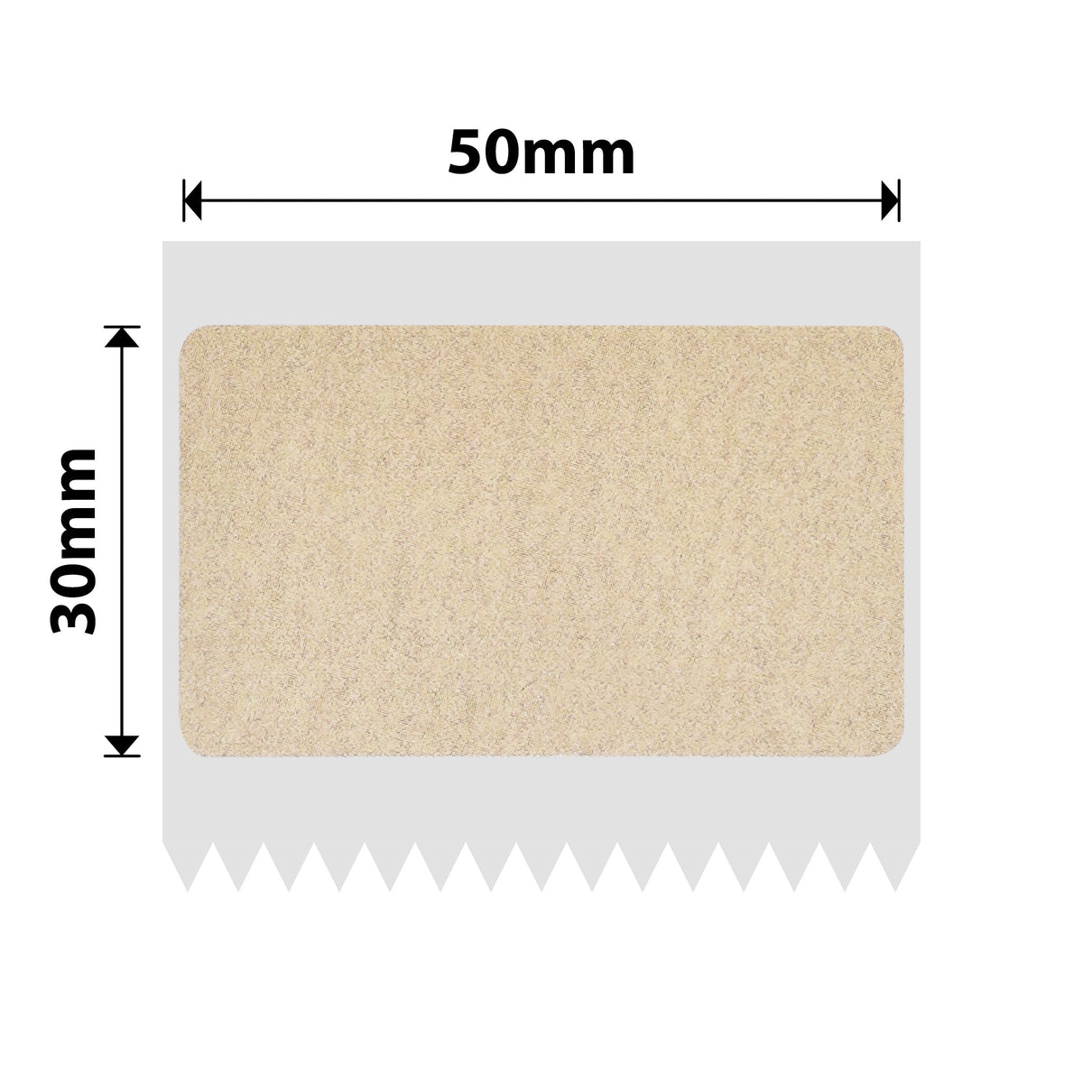 NB728 - NIIMBOT - T50*30MM - 230 ETICHETTE - KRAFT OPACO