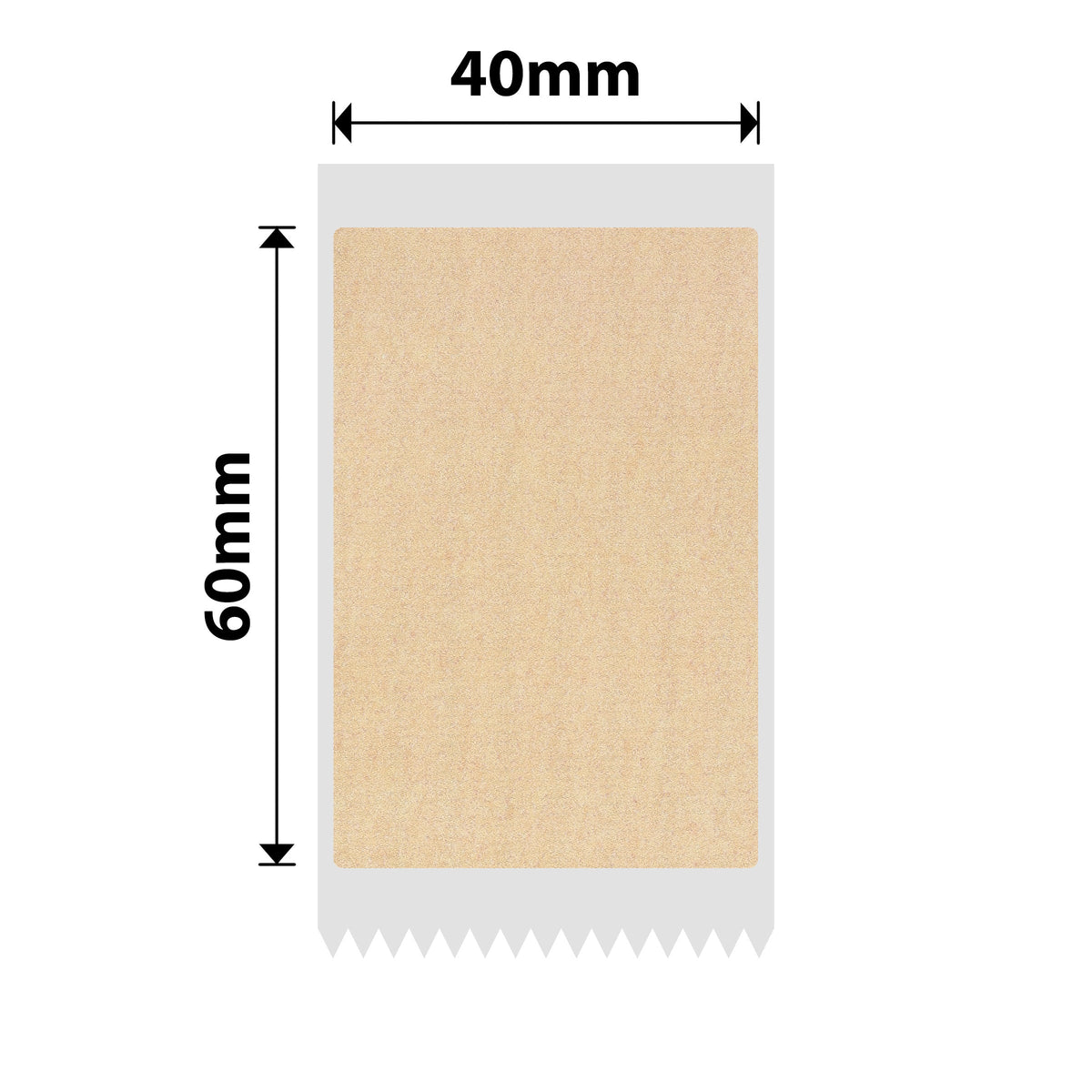NIIMBOT - B Range - 40x60mm - Kraft - 125 Labels