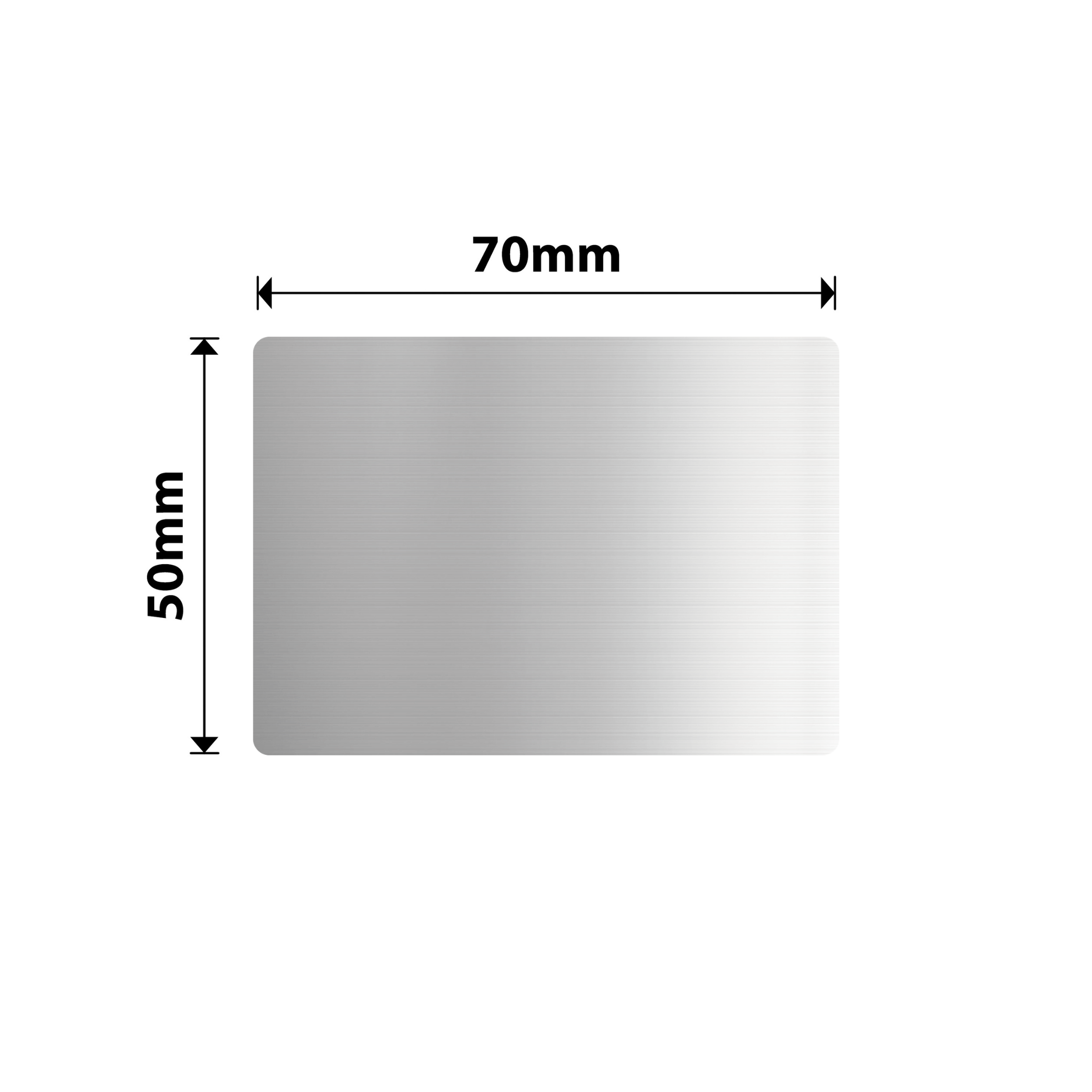 NB856 - NIIMBOT - M2_H / M3 ONLY - 50X70MM - 80 BRUSHED SILVER THERMAL TRANSFER LABELS