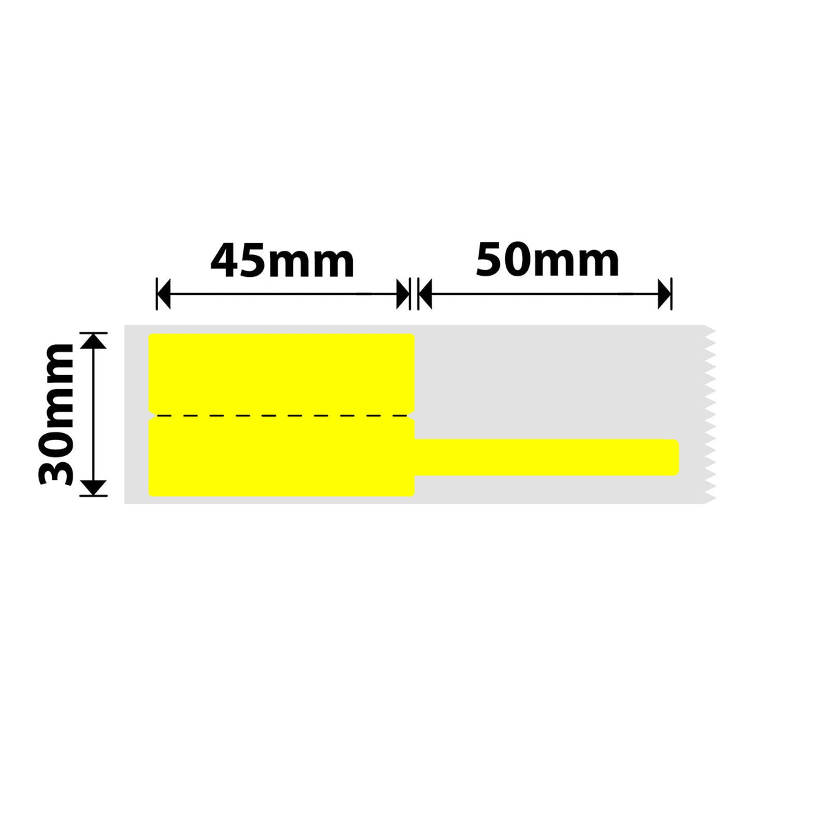 NIIMBOT - M Range - 30x45+50mm - Yellow Cable - 65 Labels