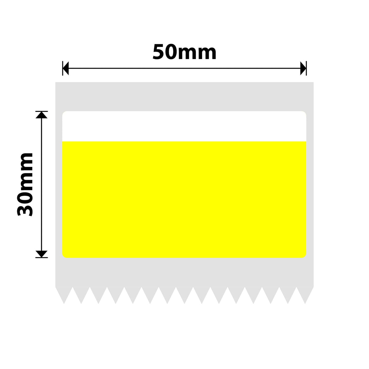 NIIMBOT - B Range - 50x30mm - Frozen Yellow / White - 230 Labels