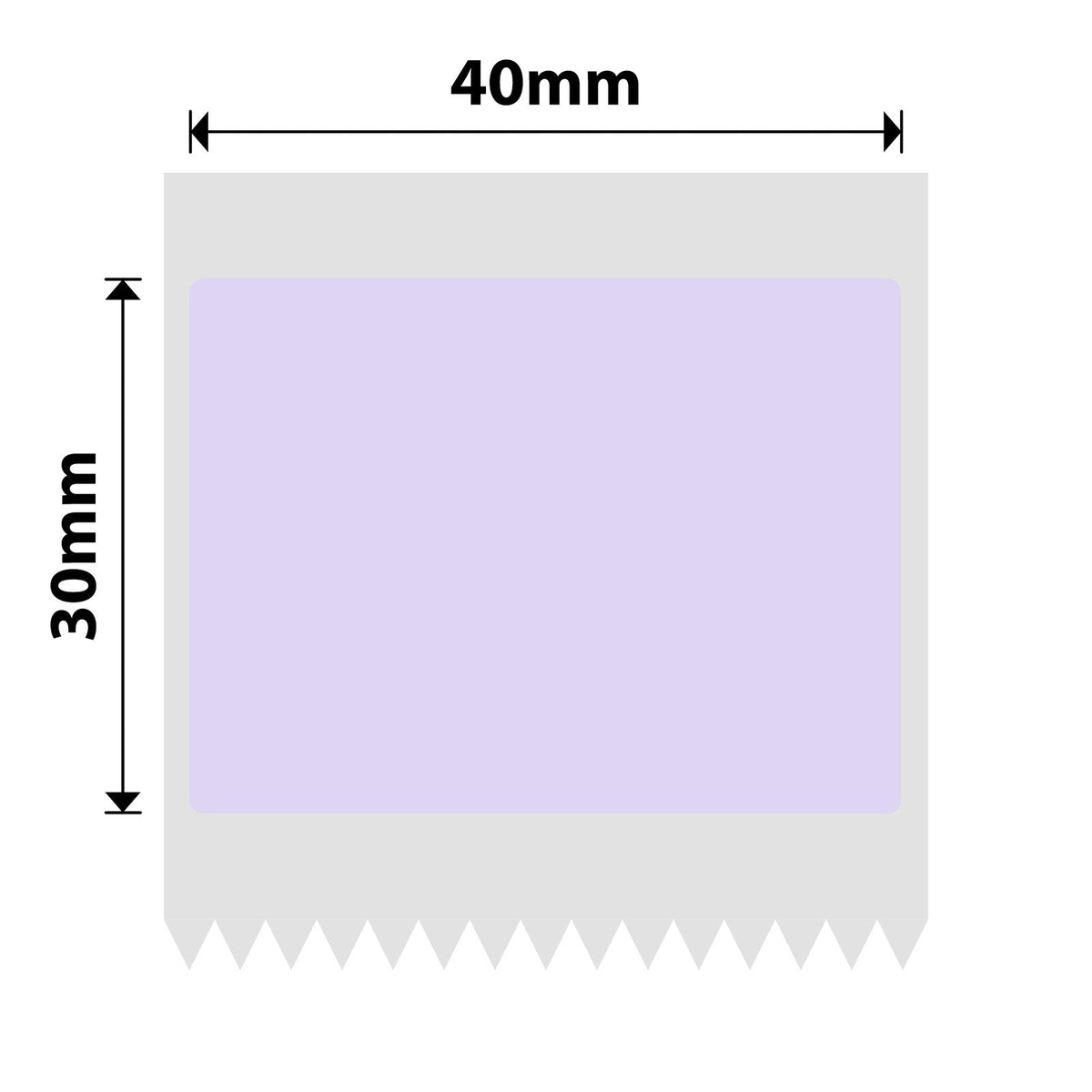 NIIMBOT - B Range - 40x30mm - Purple - 230 Labels