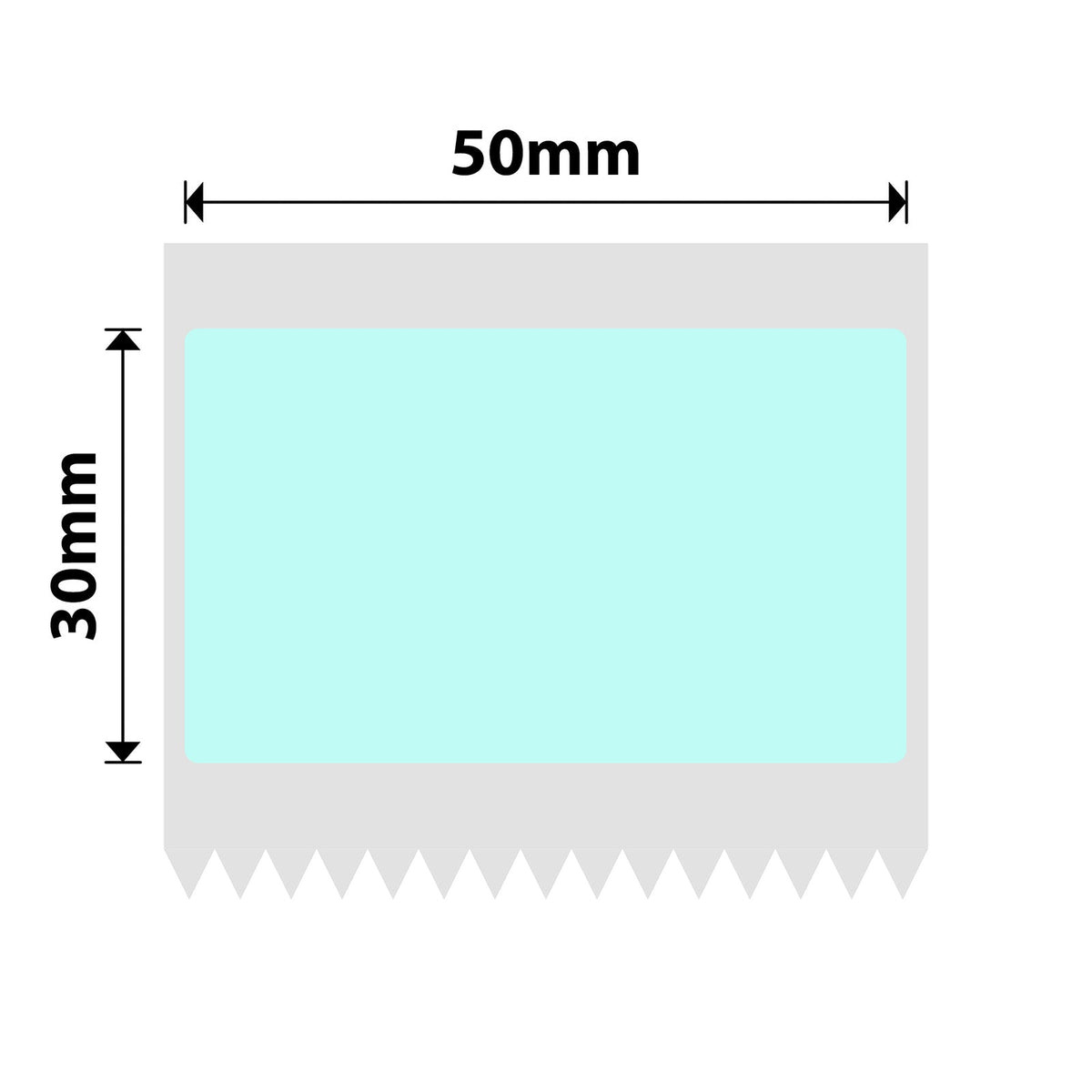 NIIMBOT - B Range - 50x30mm - Light Blue - 230 Labels
