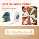 NB717 - NIIMBOT - N1 - SATIN RIBBON SET PACKAGE - 14MMX5.1M - GOLD ON WHITE