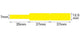 NB140 - NIIMBOT - D11 / D101 / D110 / H1S - 12.5X109MM - 65 YELLOW CABLE LABELS