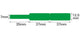 NB142 - NIIMBOT - D11 / D101 / D110 / H1S - 12.5X109MM - 65 GREEN CABLE LABELS