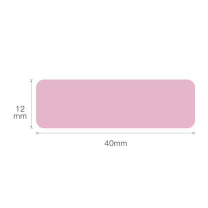 NB128 - NIIMBOT - D11 / D101 / D110 / H1S - 12X40MM - 160 THERMAL LABELS - SOLID PINK