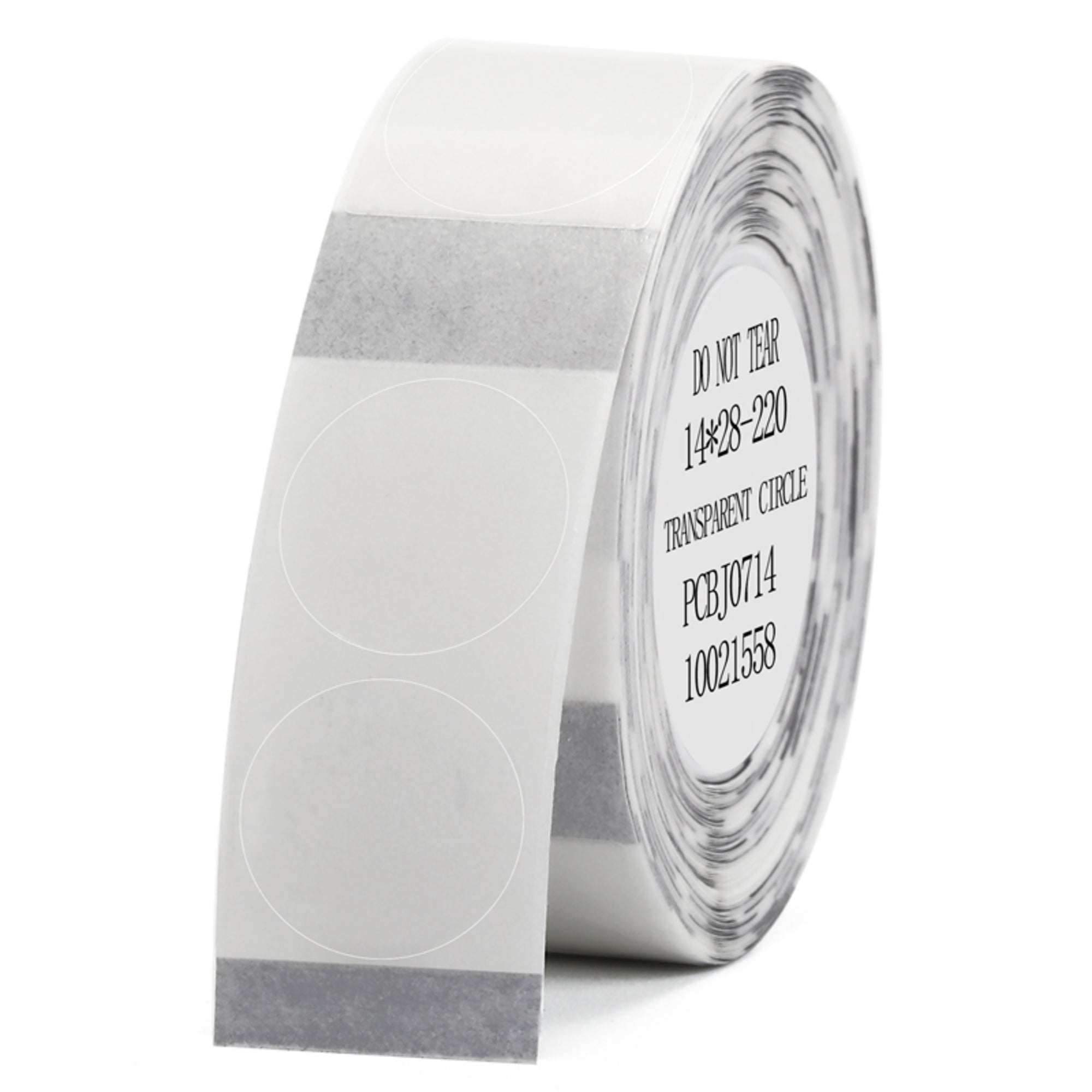 NB116 - NIIMBOT - D11 / D101 / D110 / H1S - 14 x 28 mm - 220 étiquettes par rouleau - rondes - transparentes