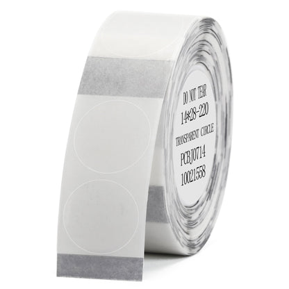NB116 - NIIMBOT - D11 / D101 / D110 / H1S - 14 x 28 mm - 220 étiquettes par rouleau - rondes - transparentes
