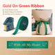 NB719 - NIIMBOT - N1 - SATIN RIBBON SET PACKAGE - 14MMX5.1M - GOLD ON GREEN