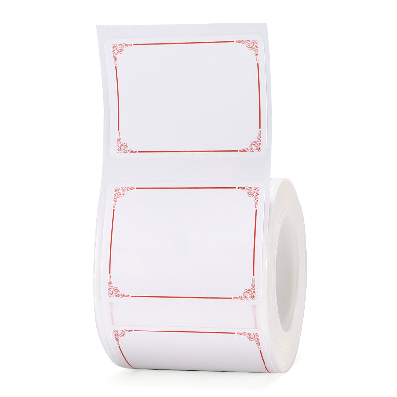 NB188 - NIIMBOT - B1 / B21 / B3S / B4 - 40X30MM - 230 ETICHETTE PER ROTOLO - DESIGN CON BORDO ROSSO