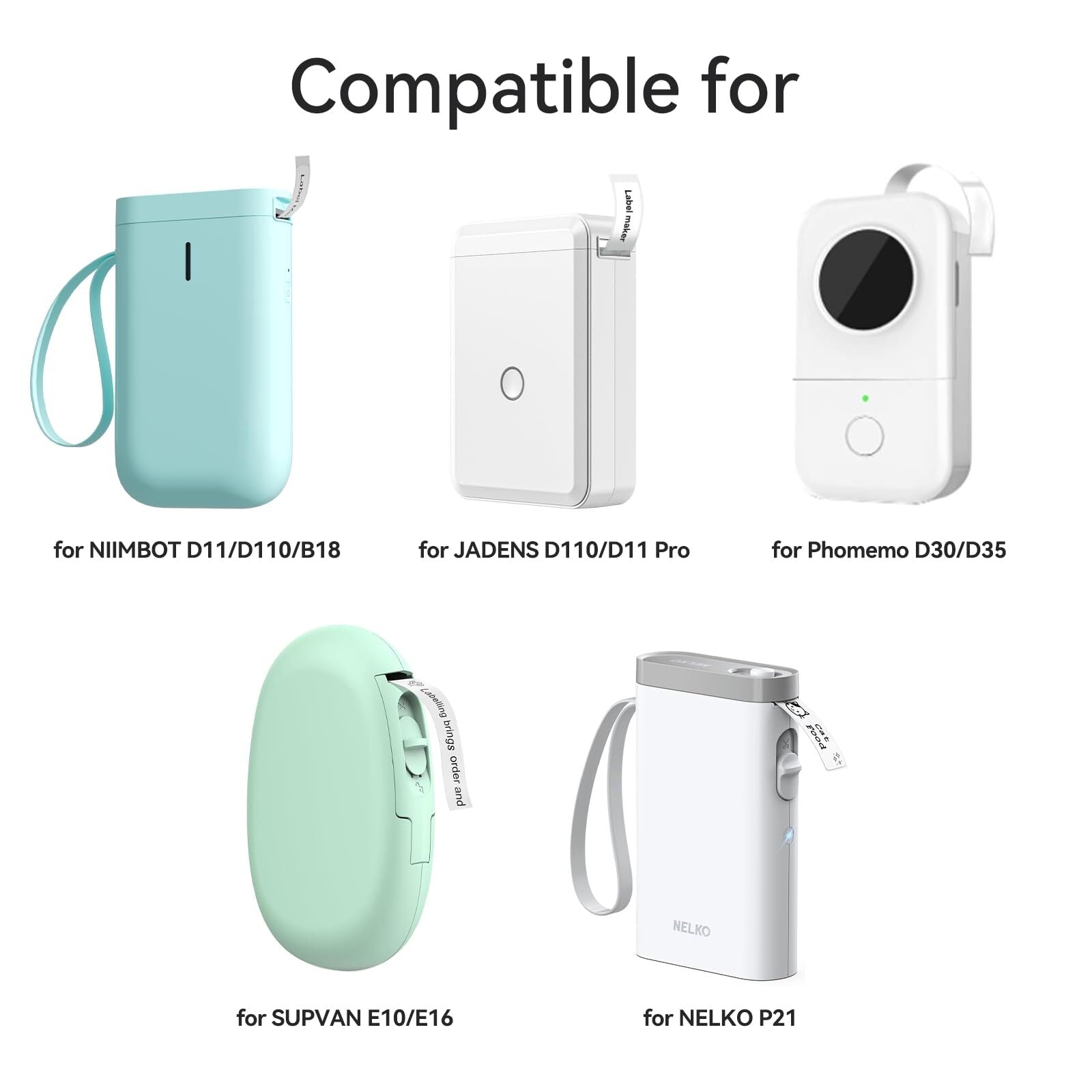 NB518 - NIIMBOT - D11 / D110 / B18 - STORAGE CASE FOR PRINTER & LABELS - BLACK