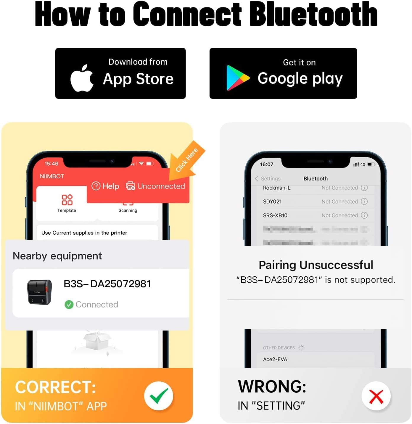 NB119 - NIIMBOT - B3S_PRO - PORTABLE THERMAL LABEL BLUETOOTH PRINTER INCLUDING FREE LABEL (70*40MM - WHITE)