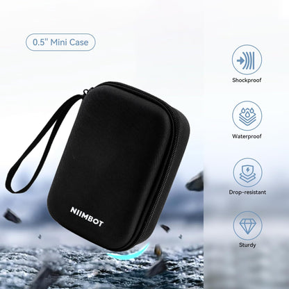 NIIMBOT - D11_H / D110_M - STORAGE CASE FOR PRINTER & LABELS - BLACK