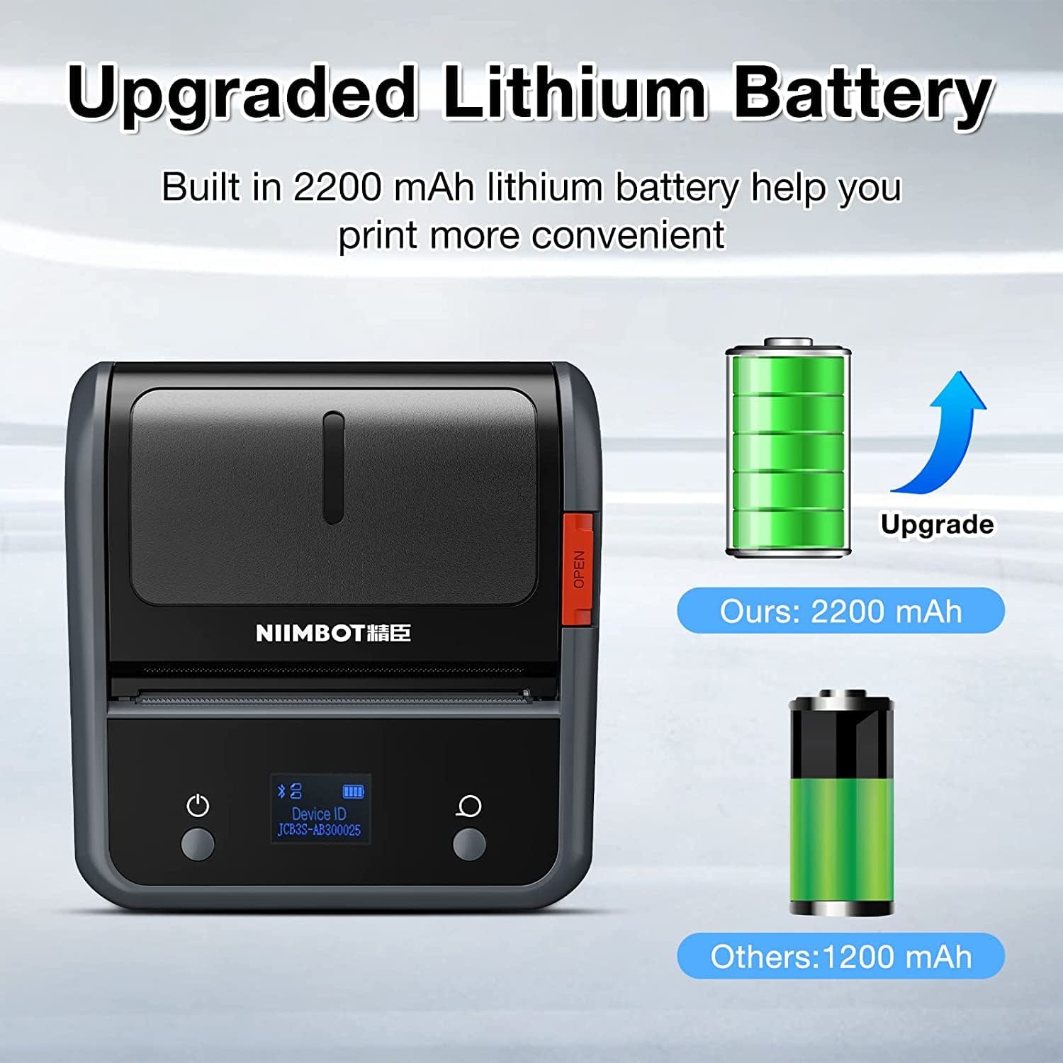 NB119 - NIIMBOT - B3S_PRO - PORTABLE THERMAL LABEL BLUETOOTH PRINTER INCLUDING FREE LABEL (70*40MM - WHITE)