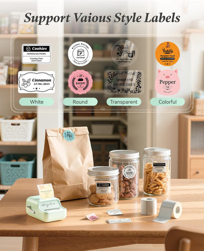 NB109 - NIIMBOT - B21 - PORTABLE THERMAL LABEL BLUETOOTH PRINTER INCLUDING FREE LABEL (50*30MM - WHITE)