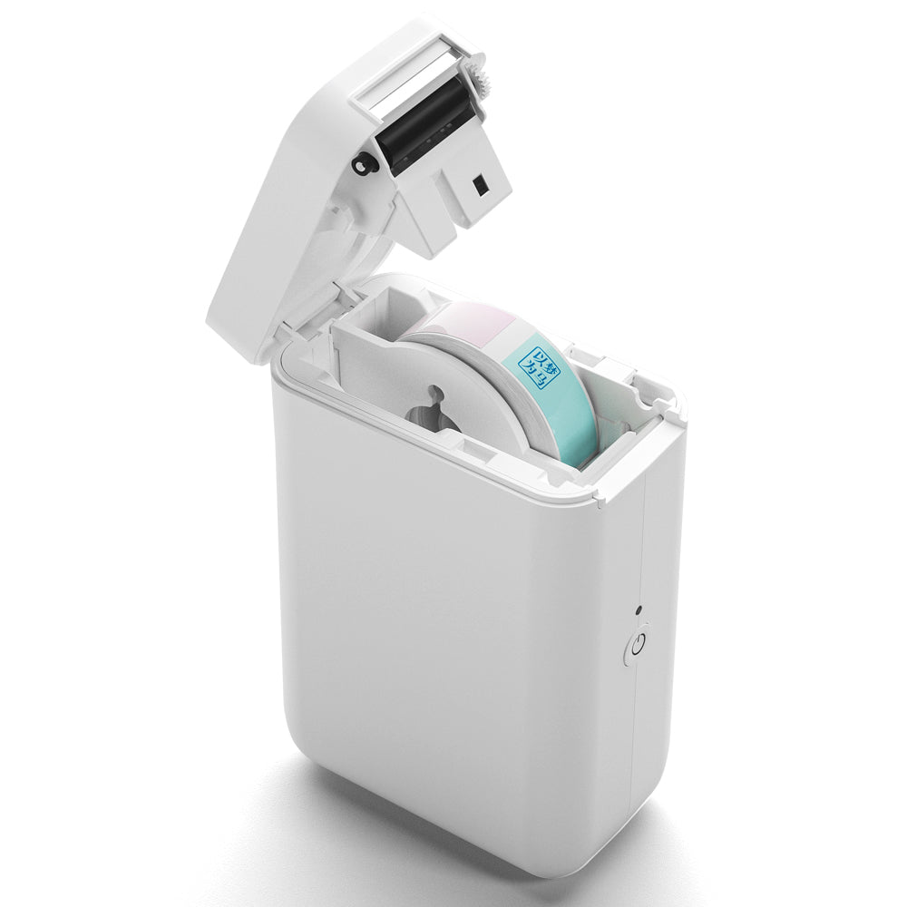 NB121 - NIIMBOT - SOLO D101 - STAMPANTE PORTATILE PER ETICHETTE BLUETOOTH CON ROTOLO DI ETICHETTE GRATUITO (VERSIONE PIÙ LARGA - 12*40 MM - BIANCO)