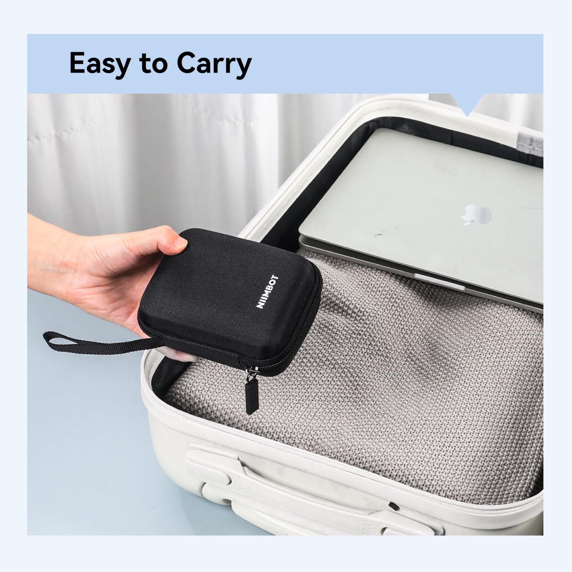 NIIMBOT - D11_H / D110_M - STORAGE CASE FOR PRINTER & LABELS - BLACK