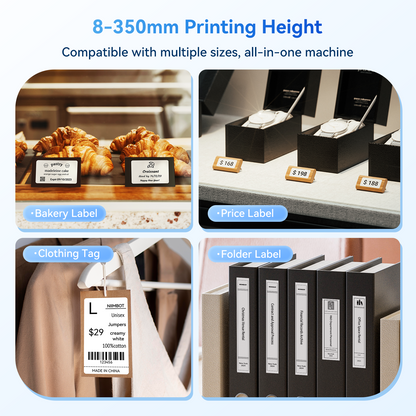NB807 - NIIMBOT - B2 - 203DPI - PORTABLE THERMAL LABEL PRINTER INCL FREE LABEL ROLL (50X30MM)