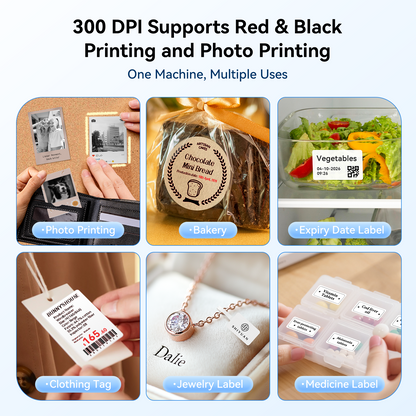 NB808 - NIIMBOT - B2_PRO - 300DPI - PORTABLE THERMAL LABEL PRINTER INCL FREE LABEL (50x30MM)