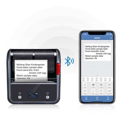 NB119 - NIIMBOT - B3S_PRO - PORTABLE THERMAL LABEL BLUETOOTH PRINTER INCL FREE LABEL (70X40MM)