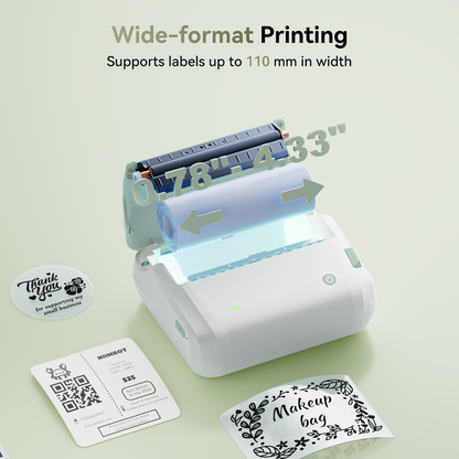 NB609 - NIIMBOT - B4 - BLUETOOTH SHIPPING THERMAL LABEL PRINTER INCL FREE LABEL ROLL