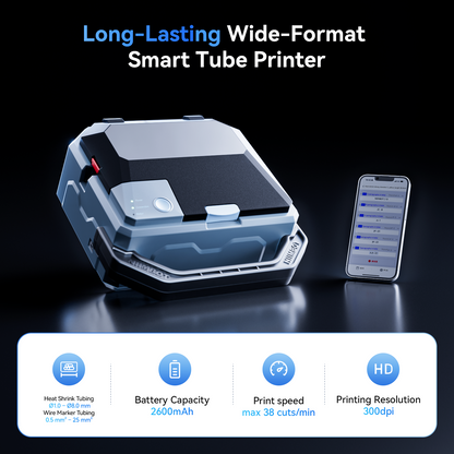 NB801 - NIIMBOT - C1 CABLE THERMAL TRANSFER PRINTER - LAKE BLUE GRAY