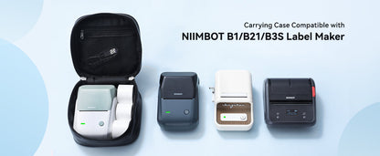 NB517 - NIIMBOT - MODÈLES B1 / B21 / B3S - BOÎTE DE RANGEMENT POUR IMPRIMANTE ET ÉTIQUETTES - NOIR