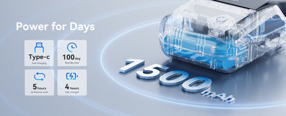 NB493 - NIIMBOT - B1 - PORTABLE THERMAL LABEL BLUETOOTH PRINTER INCLUDING FREE LABEL (50*30MM - WHITE)