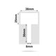 NB203 - NIIMBOT - B1 / B21 / B3S / B4 - 38X55MM - 130 WHITE CABLE LABELS