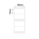 NB182 - NIIMBOT - B1 / B21 / B3S / B4 - 25X15MM/2 - 460 WHITE LABELS