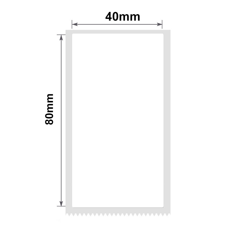 NB923 - Niimbot - B1 / B21 / B3S / B4 - 40x80mm - 95 White Removable Labels