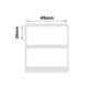 NB195 - NIIMBOT - B1 / B21 / B3S / B4 - 45X20MM - 320 WHITE LABELS