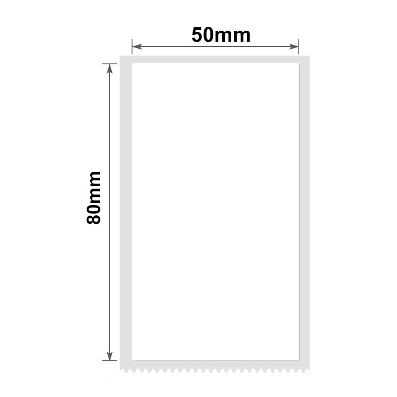 NB202 - NIIMBOT - B1 / B21 / B3S / B4 - 50 x 80 mm - 95 étiquettes par rouleau - Blanches 