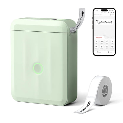 NB524 - NIIMBOT - D110_M - PORTABLE BLUETOOTH LABEL PRINTER INCL FREE LABEL ROLL (12X40MM)