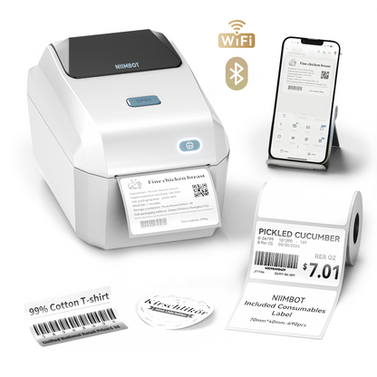 NB605 - NIIMBOT - K3 - THERMAL BUSINESS BLUETOOTH LABEL PRINTER - INCL 50X30MM LABEL ROLL WITH 900 LABELS