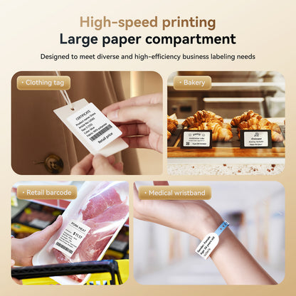 NB606 - NIIMBOT - K3_W - THERMAL BUSINESS BLUETOOTH & WIFI LABEL PRINTER - INCL 50X30MM LABEL ROLL WITH 900 LABELS