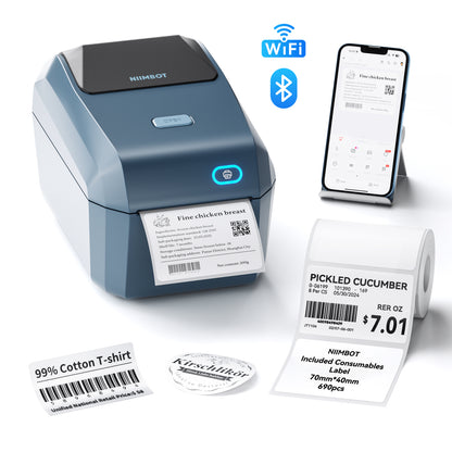 NB606 - NIIMBOT - K3_W - THERMAL BUSINESS BLUETOOTH & WIFI LABEL PRINTER - INCL 50X30MM LABEL ROLL WITH 900 LABELS
