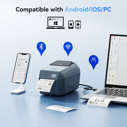 NB606 - NIIMBOT - K3_W - THERMAL BUSINESS BLUETOOTH & WIFI LABEL PRINTER - INCL 50X30MM LABEL ROLL WITH 900 LABELS