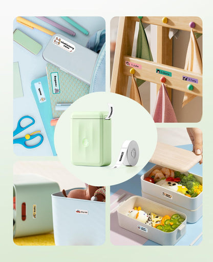 NIIMBOT - D110_M - PORTABLE BLUETOOTH LABEL PRINTER INCLUDING FREE LABEL ROLL (12*40MM - WHITE)