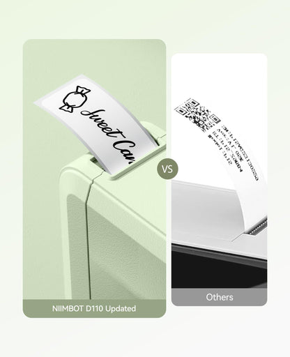 NB524 - Niimbot - D110-M - Portable Bluetooth Label Printer Incl Free Label Roll (12x40mm)