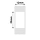 NB101 - NIIMBOT - D11 / D101 / D110 / H1S - 12X22MM - 260 WHITE LABELS