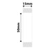 NB107 - NIIMBOT - D11 / D101 / D110 / H1S - 15X50MM - 125 WHITE LABELS