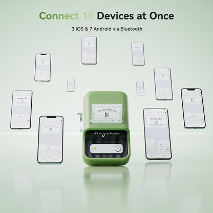 NB109 - NIIMBOT - B21S - PORTABLE THERMAL LABEL BLUETOOTH PRINTER INCL FREE LABEL (50X30MM)