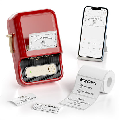 NB109 - NIIMBOT - B21S - PORTABLE THERMAL LABEL BLUETOOTH PRINTER INCL FREE LABEL (50X30MM)